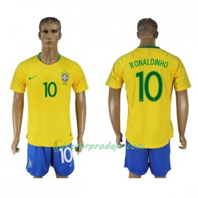 Nogometni Dresovi Brazil Ronaldinho 10 Domaći Svjetsko prvenstvo 2018 - Kratkih Rukava